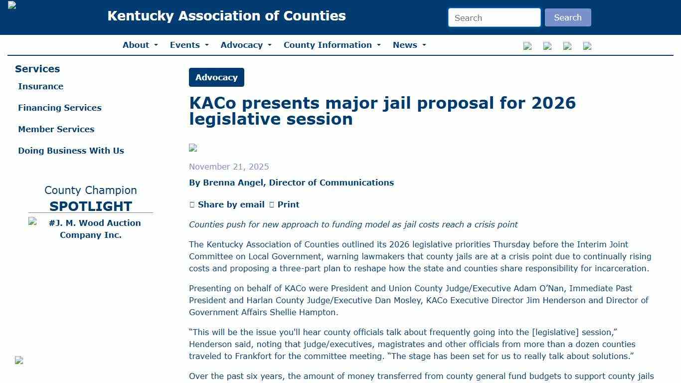 - The Kentucky Association of Counties